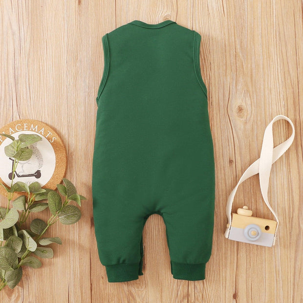 Green Dinosaur Roar Romper - MomyMall