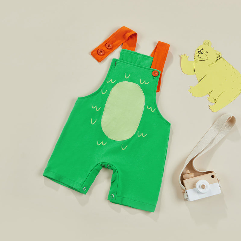 Overalls Dinosaur Romper - MomyMall