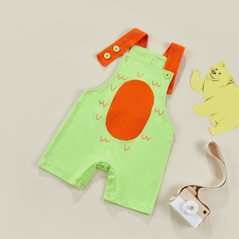 Overalls Dinosaur Romper - MomyMall