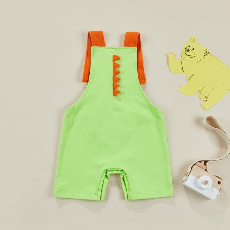 Overalls Dinosaur Romper - MomyMall