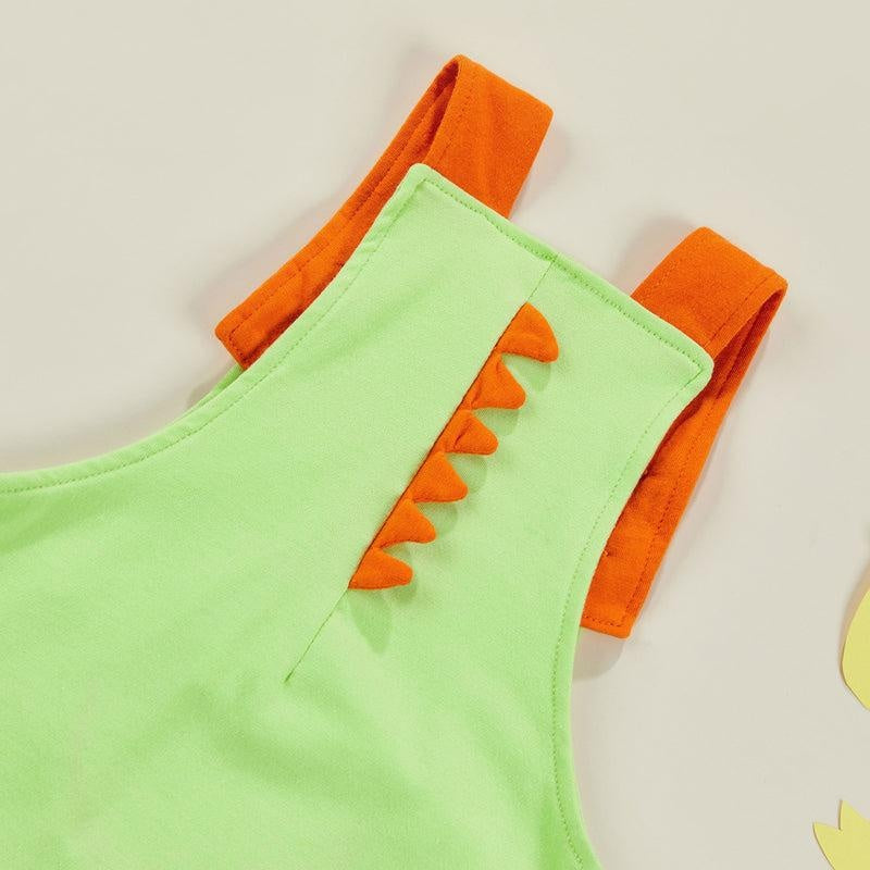 Overalls Dinosaur Romper - MomyMall