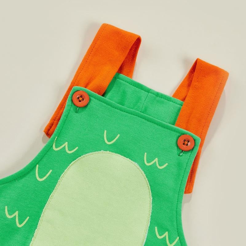 Overalls Dinosaur Romper - MomyMall