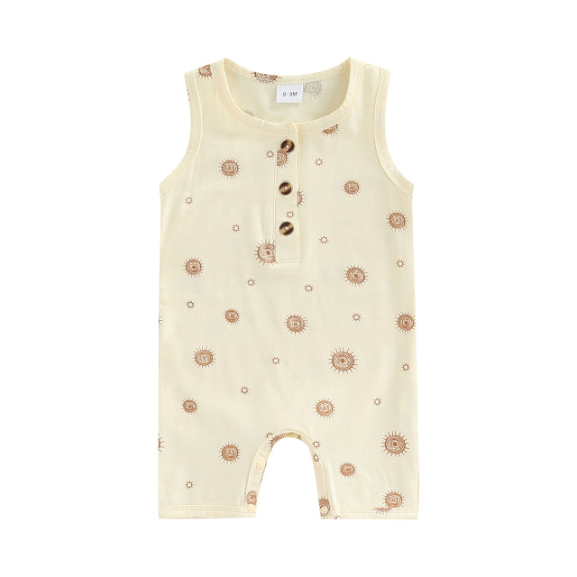 Beach Boy Onesie (5 Patterns) - MomyMall Beige Sun / 0-3 Mo