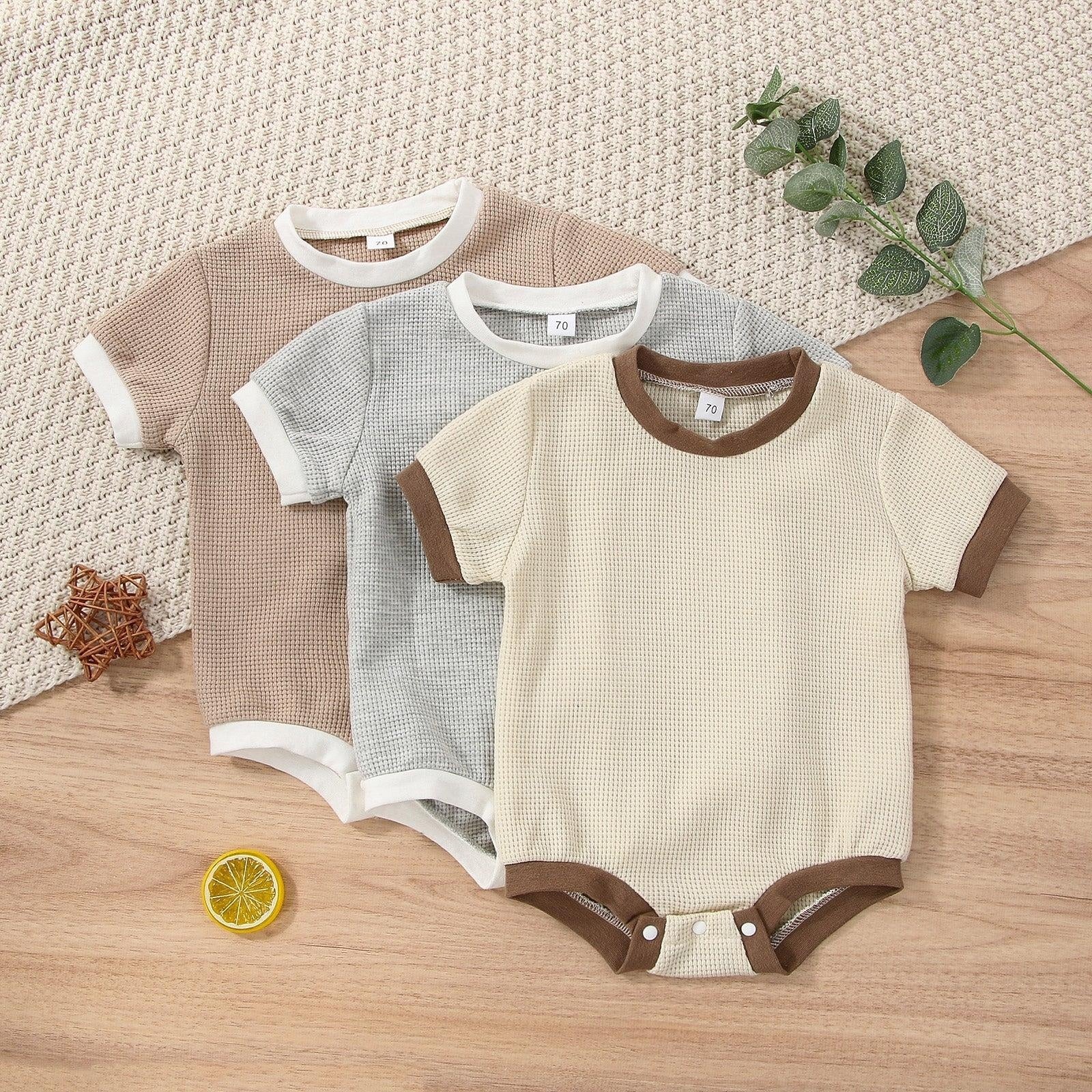 Baby Boy Solid Onesie