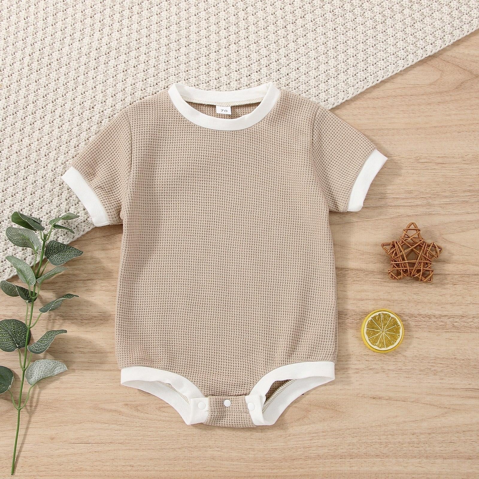 Baby Boy Solid Onesie