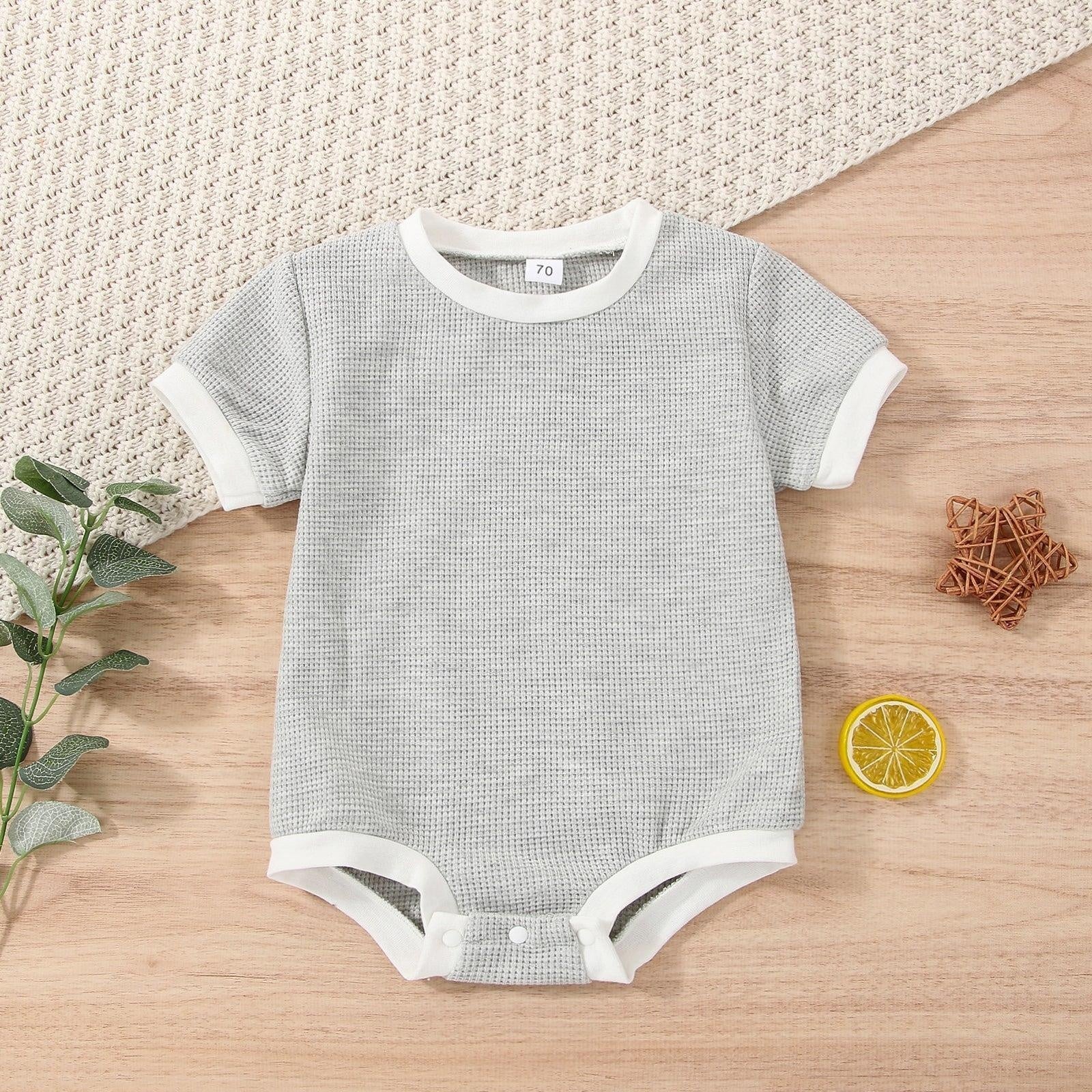 Baby Boy Solid Onesie