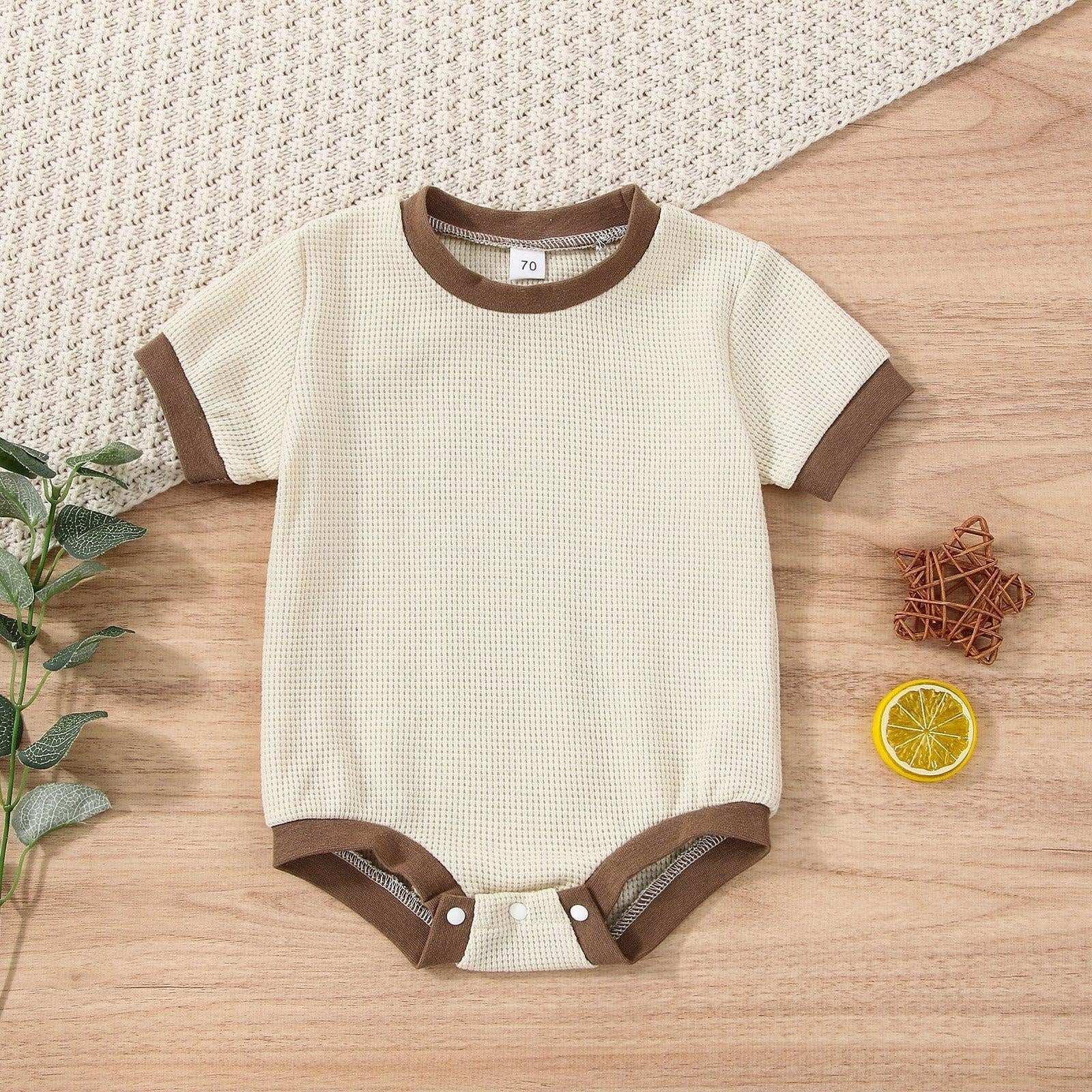 Baby Boy Solid Onesie