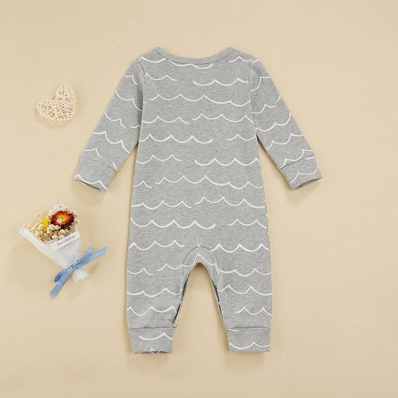 Wave Button Romper - MomyMall