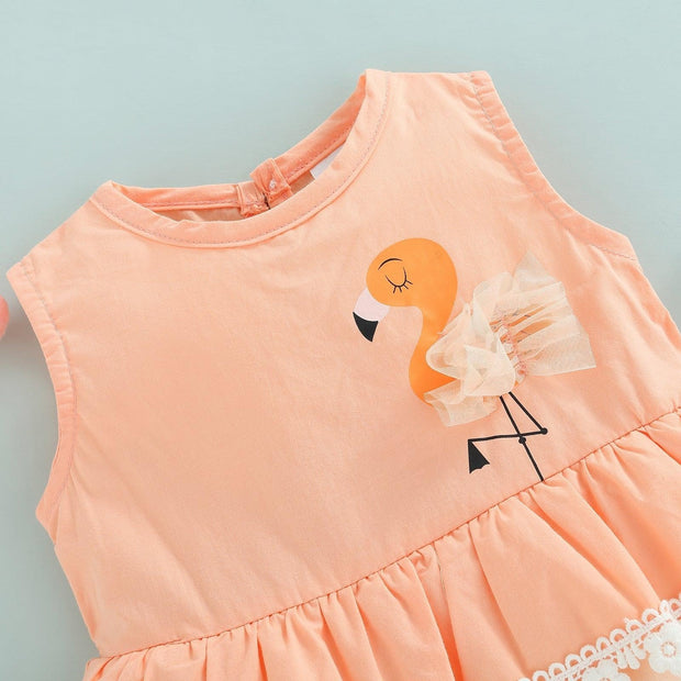 Lace Flamingo Dress - MomyMall
