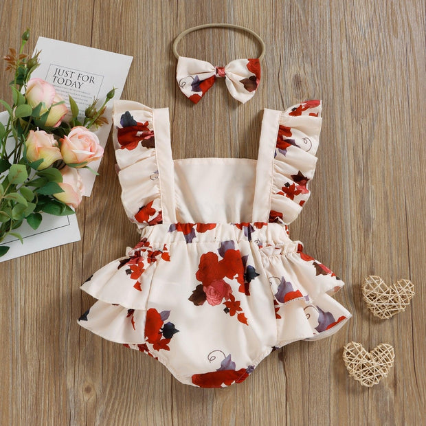 Princess Floral Onesie with Bow - MomyMall