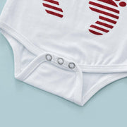 Made in America Footprint Onesie with Frilled Bloomers