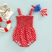 USA Stars Onesie with Bow