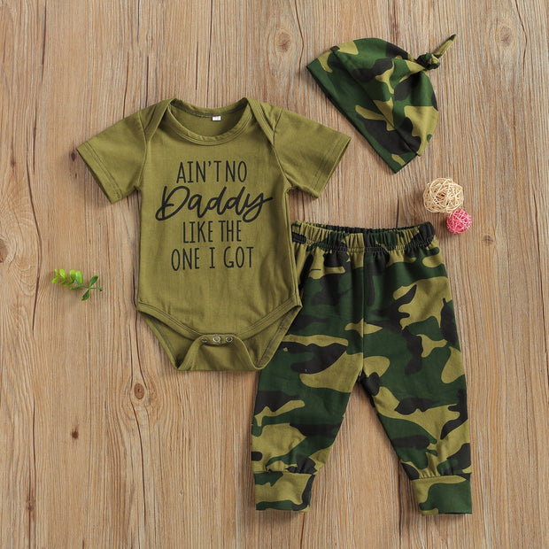 Ain't no Like the one I got Onesie Camouflage Outfit (various designs) - MomyMall Green/Daddy / 0-3 Mo