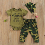 Ain't no Like the one I got Onesie Camouflage Outfit (various designs) - MomyMall Green/Mama / 0-3 Mo