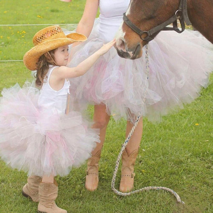 Kids Girl Tutu Princess Fluffy Ball Gown Puffy Ballet Dance Skirts Dress - MomyMall