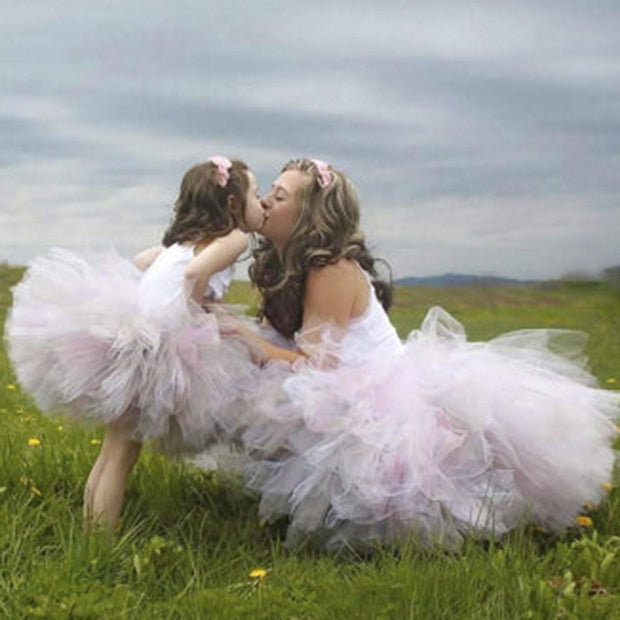Kids Girl Tutu Princess Fluffy Ball Gown Puffy Ballet Dance Skirts Dress - MomyMall