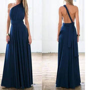 Multiway Wrap Maxi Dress - MomyMall NAVY BLUE / S