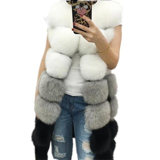 Winter Faux Fur Gilet - Multicolour