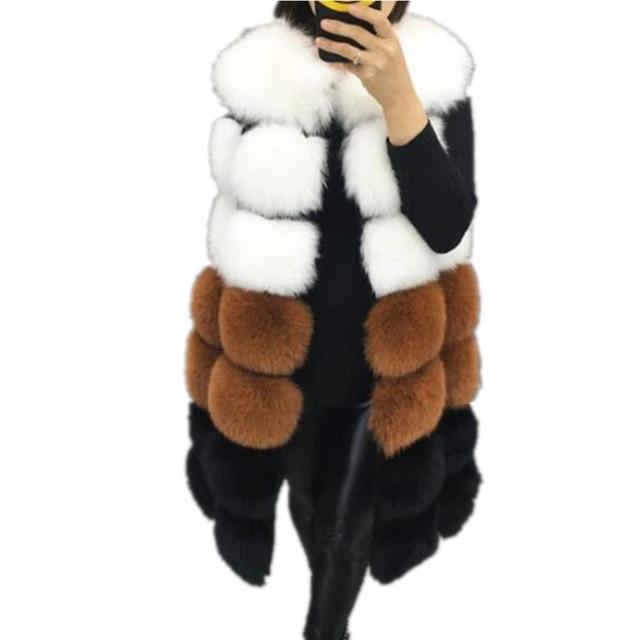 Winter Faux Fur Gilet - Multicolour