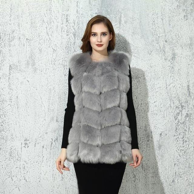 Faux Fur Vest - Sleeveless Gilet