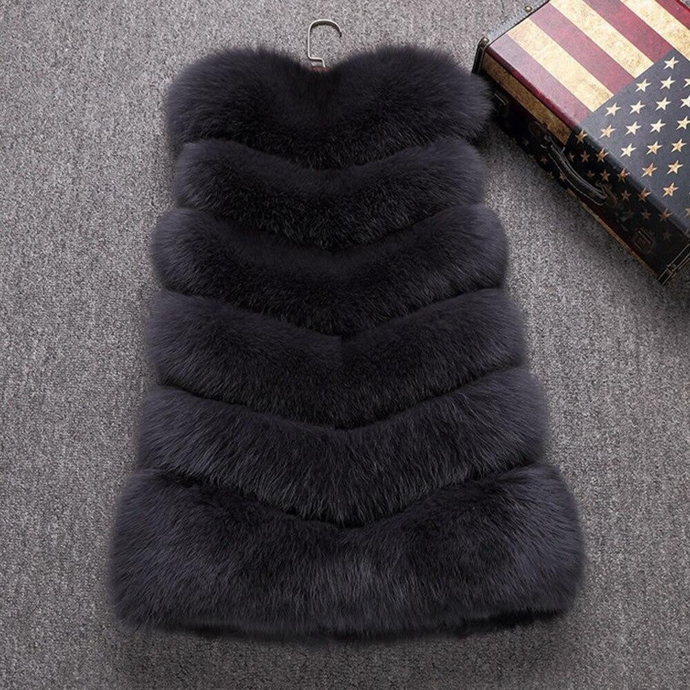 Soft Faux Fur Vest - Sleeveless