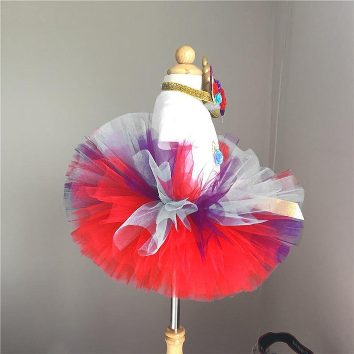 Baby Girl Fancy Party Flower Tutu Cake Smash Christmas Dresses - MomyMall