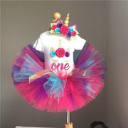 Baby Girl Fancy Party Flower Tutu Cake Smash Christmas Dresses - MomyMall