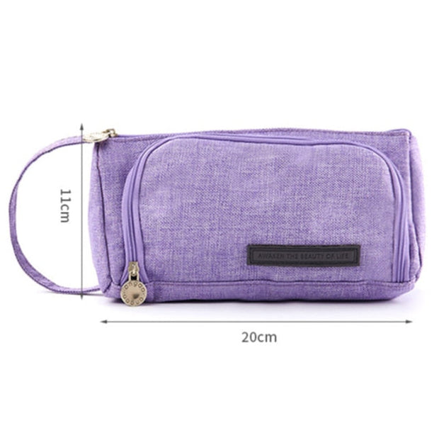 Large Pencil Case - MomyMall Heather Purple