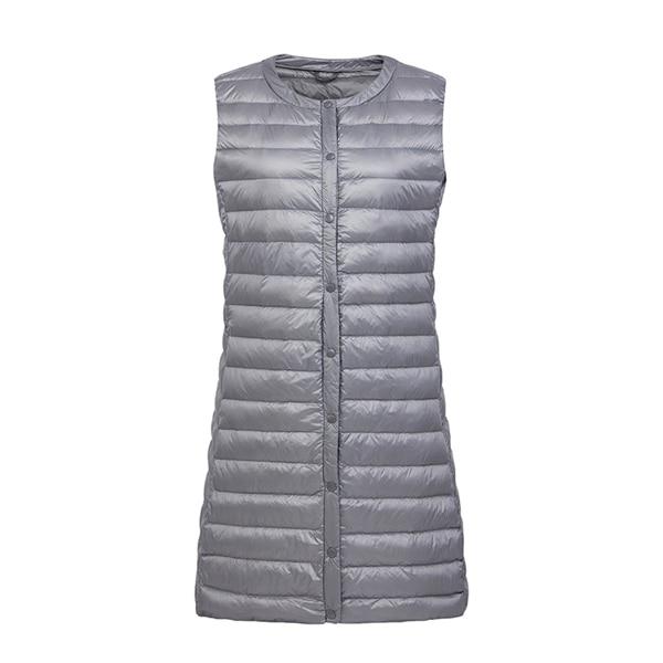 Gilet coupe-vent ultra léger en duvet - Gilet long et léger