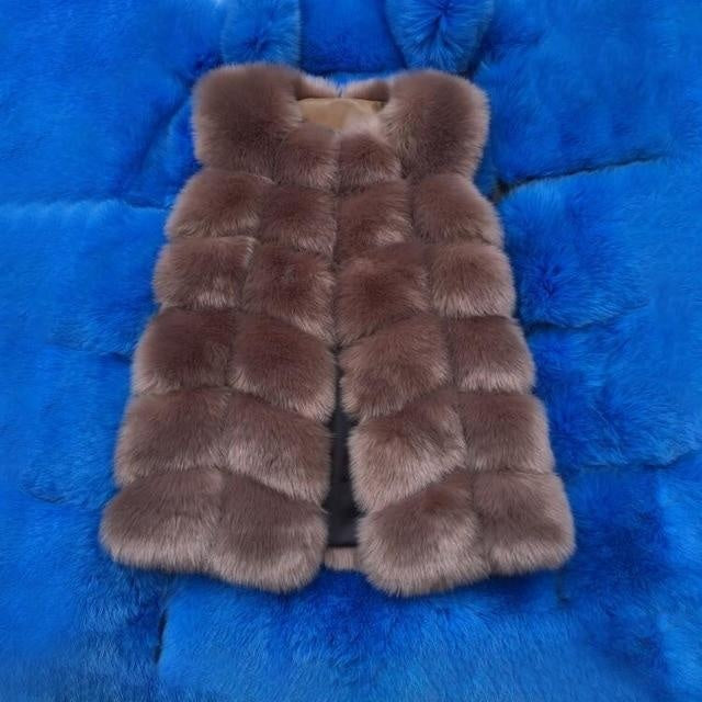 Faux Fur Vest - Sleeveless Gilet