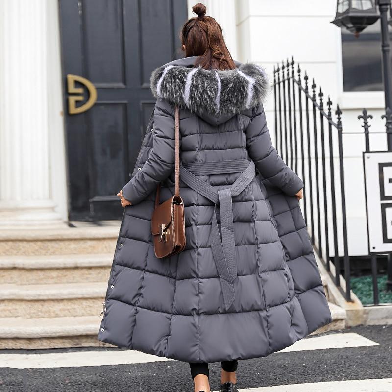 Quilted Hooded Long Coat