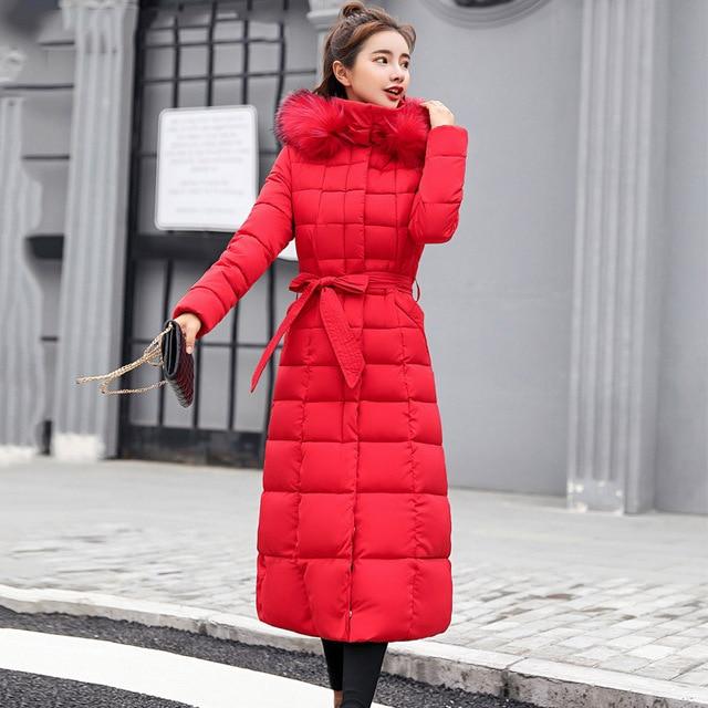 Quilted Hooded Long Coat