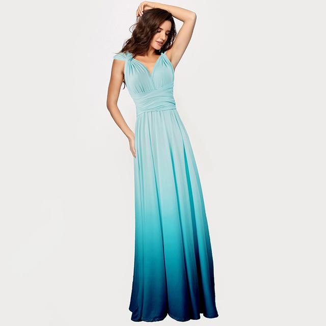 Robe Gradient Multiway - Robe Demoiselle d'Honneur Maxi Convertible