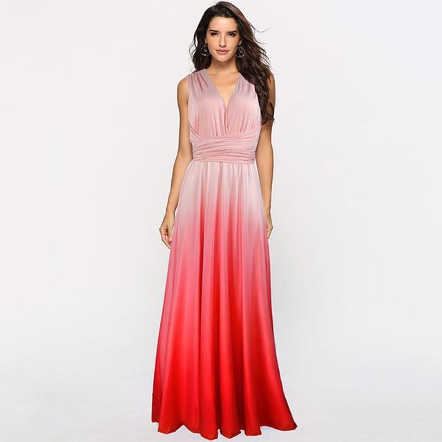 Gradient Multiway Dress - Convertible Maxi Bridesmaid Dress