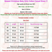 Baby Girl Long Flare Sleeve Floral Christmas Dress 1-6Y - MomyMall