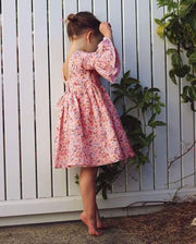 Toddler Girl Long Sleeve Floral Boho Dresses - MomyMall