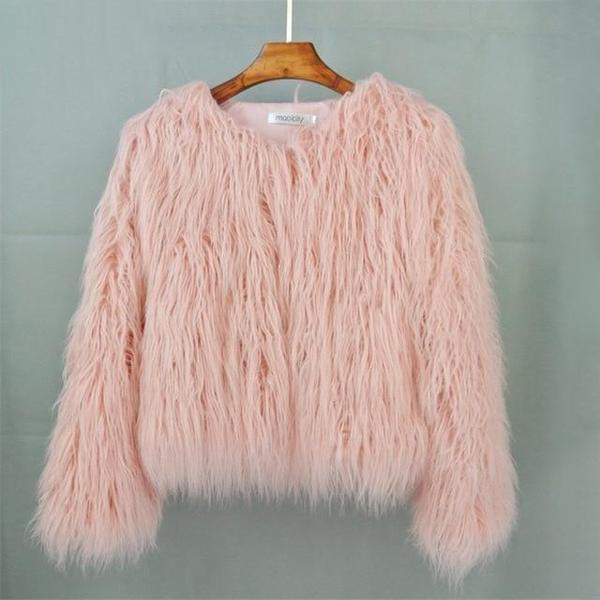 Faux Fur Jacket Shaggy