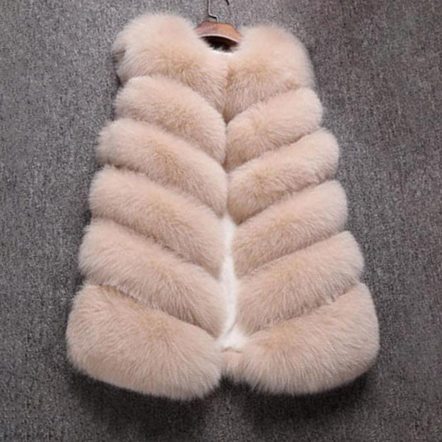 Soft Faux Fur Vest - Sleeveless