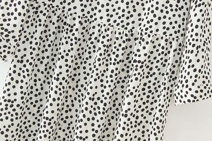 Spotty Printed Dress - MomyMall