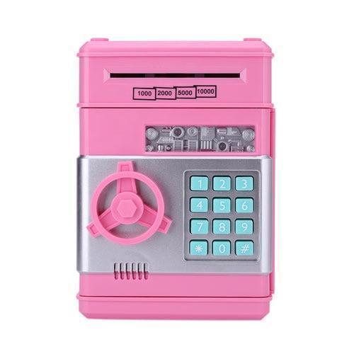 Kids Automatic Electronic ATM Piggy Bank - MomyMall Pink