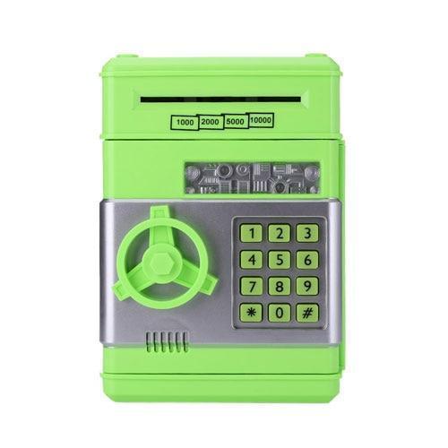 Kids Automatic Electronic ATM Piggy Bank - MomyMall Green