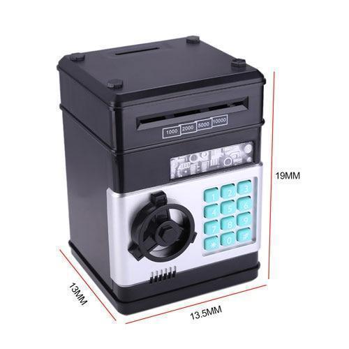 Kids Automatic Electronic ATM Piggy Bank - MomyMall Black