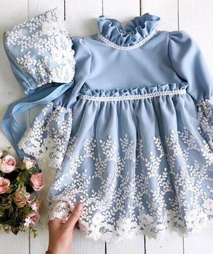 Flower Baby Girl Lace Party Autumn Gown Dresses - MomyMall