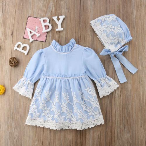 Flower Baby Girl Lace Party Autumn Gown Dresses - MomyMall