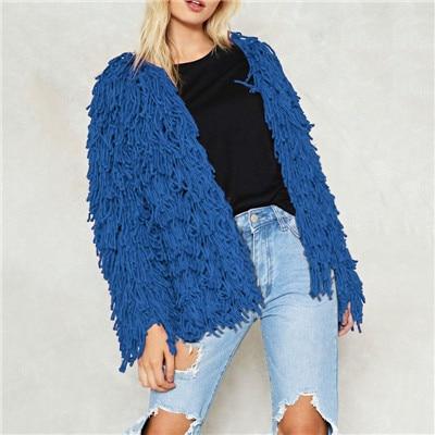 Shaggy Knit Coat