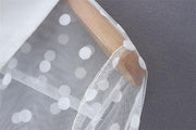 Polka Dot Smock Dress - Transparent Long Sleeve Dress - MomyMall