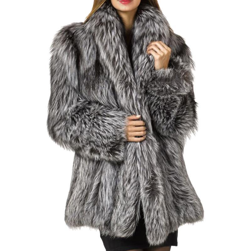 Vintage Faux Fur Coat - Winter Luxury