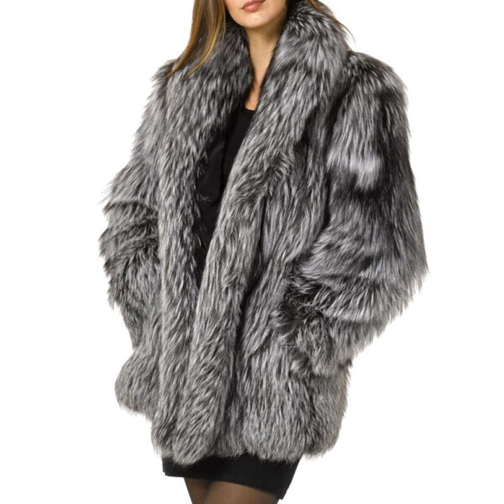 Vintage Faux Fur Coat - Winter Luxury