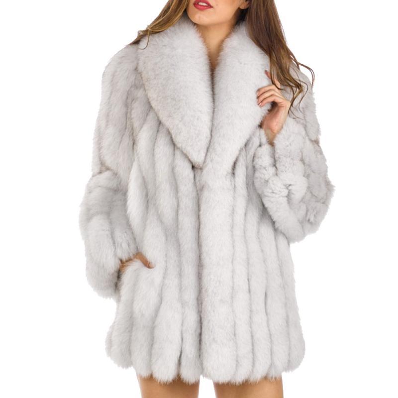 Vintage Faux Fur Coat - Winter Luxury