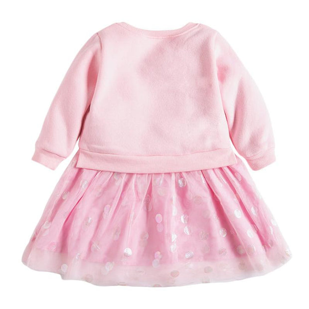 Lady Unicorn Plush Dots Tulle Dress - MomyMall